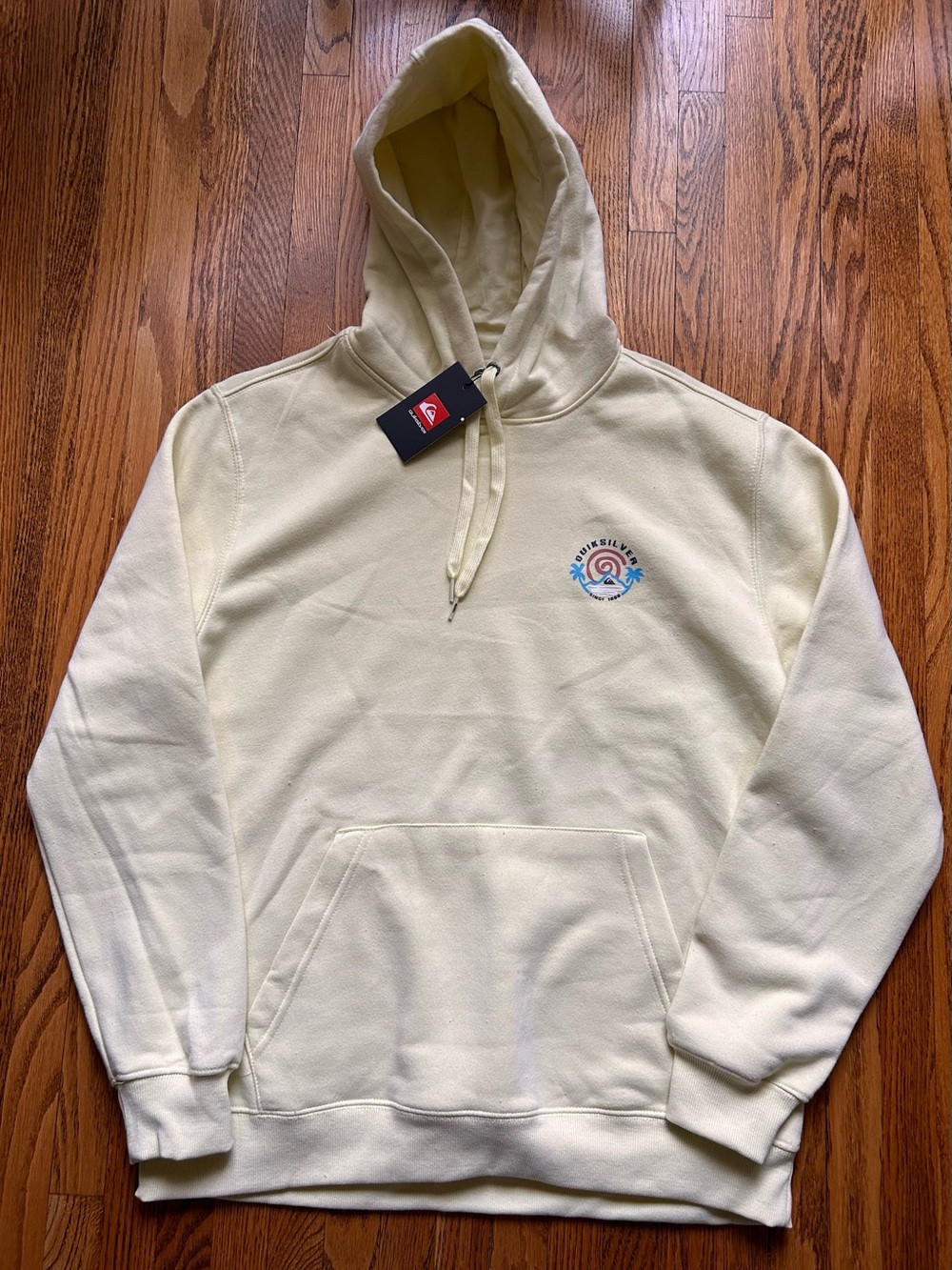 Quiksilver Men's Yellow Hoodie